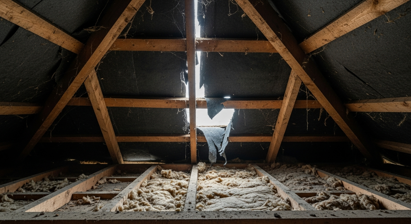 Roof Felt Underlay Showing Signs of Failure: Diagnosis Guide