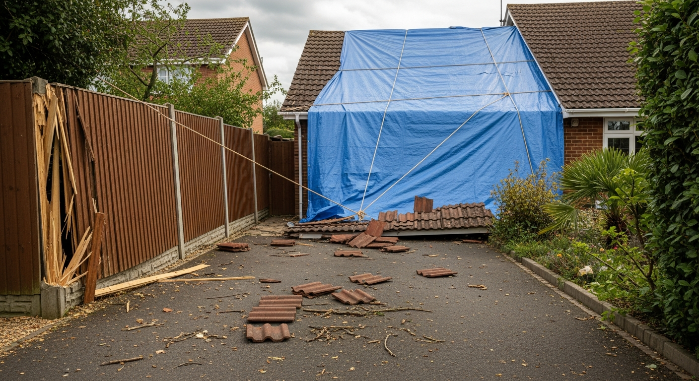 Storm Damage to Your Kent Roof: First Steps for Homeowners