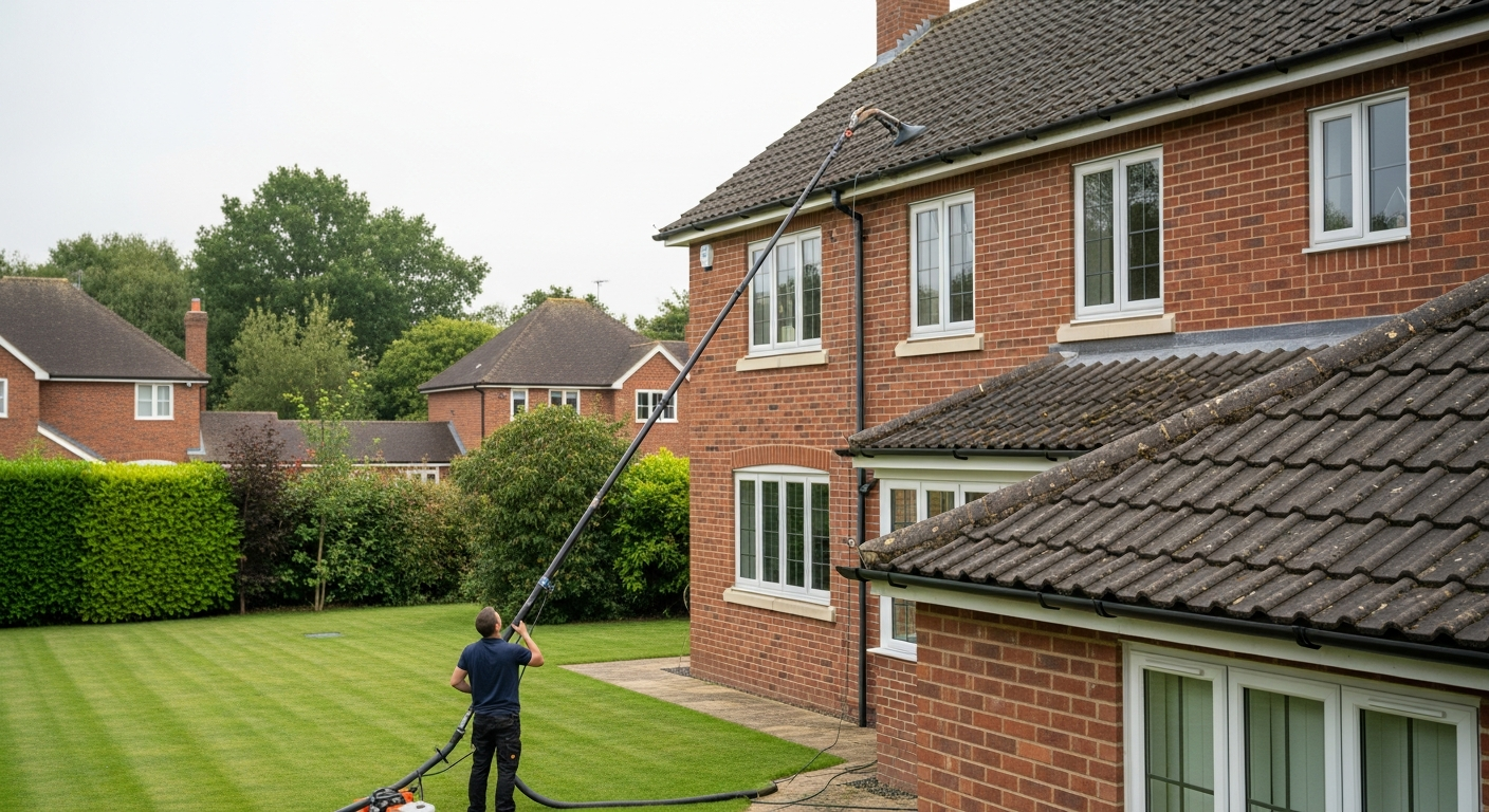 How to Clean Gutters Safely on a Two-Storey House